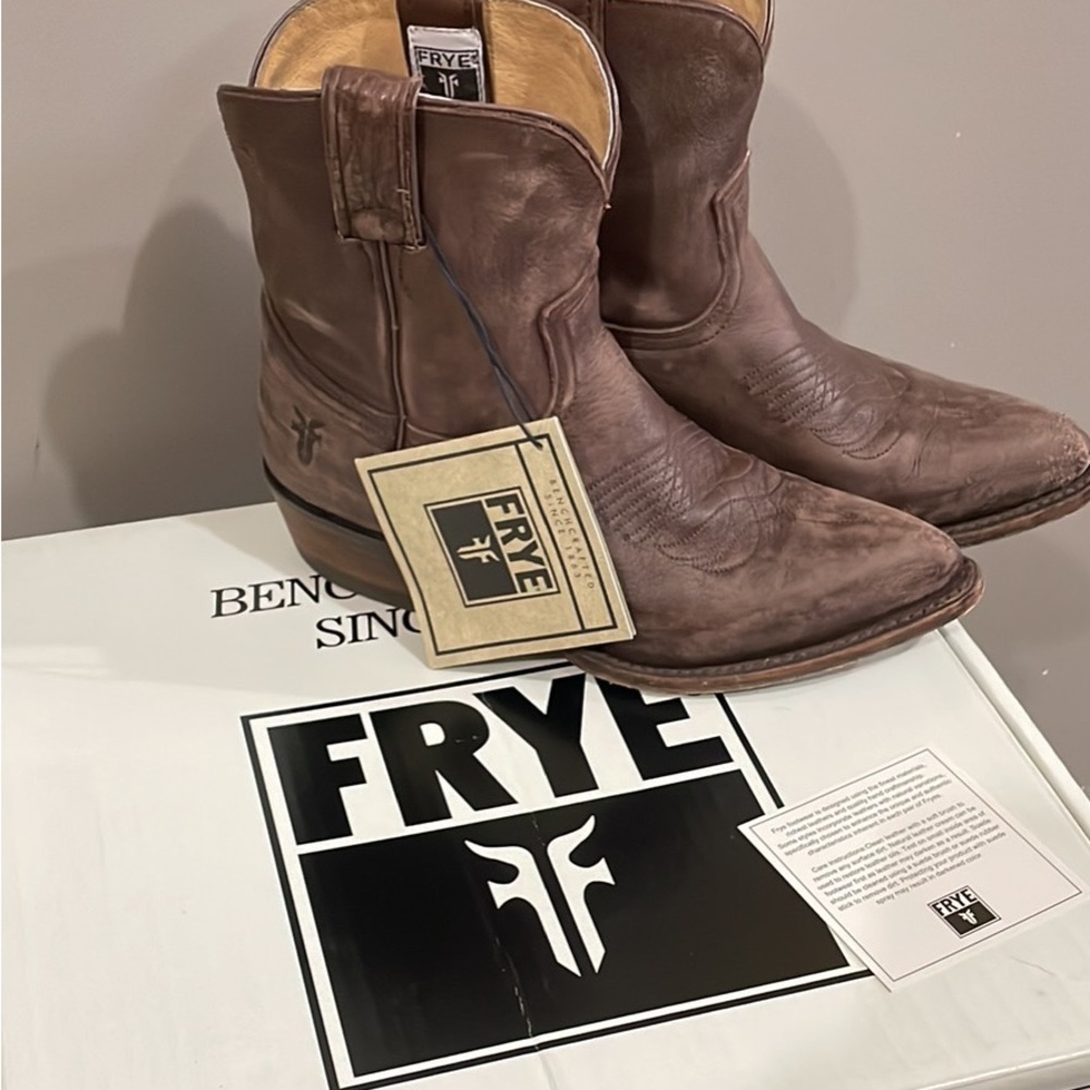 Frye cowgirl western boots booties 8.5